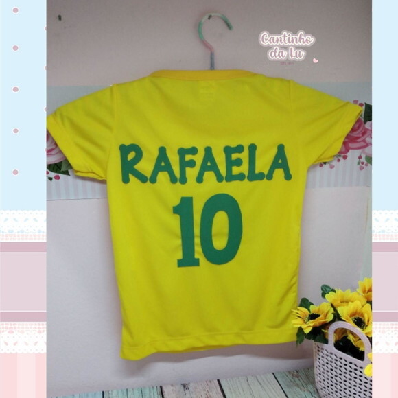 Camisa do Brasil Infantil Personalizada