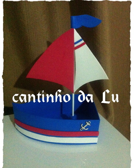 Centro de Mesa Barquinho Marinheiro