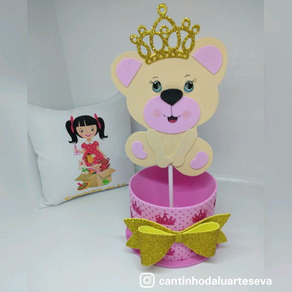 Centro de Mesa Ursinha Princesa