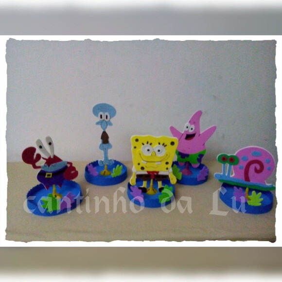 Centros de mesa Bob esponja e sua turma