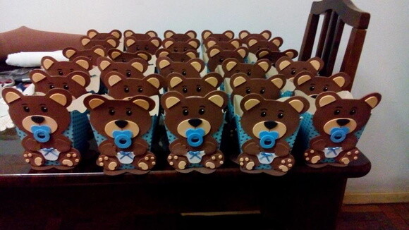 Centros de mesa ursinho baby