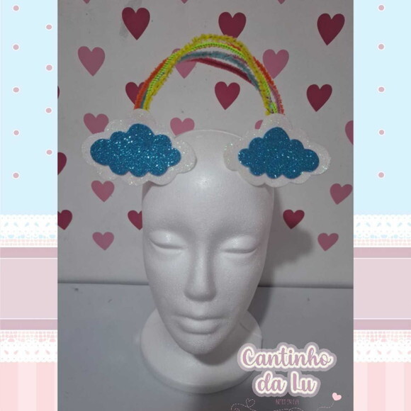 Enfeite Cabelo Maluco Arco-íris