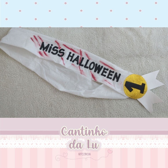 Faixa Miss Halloween