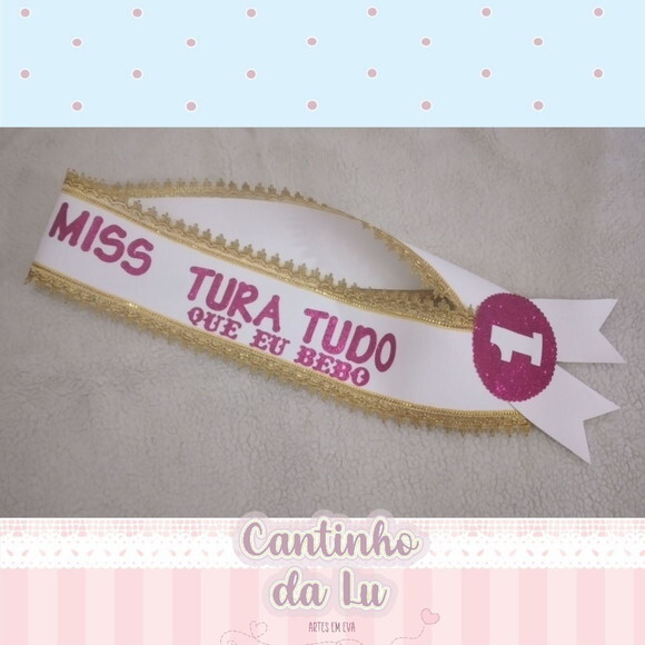 Faixa Miss Carnavalesca