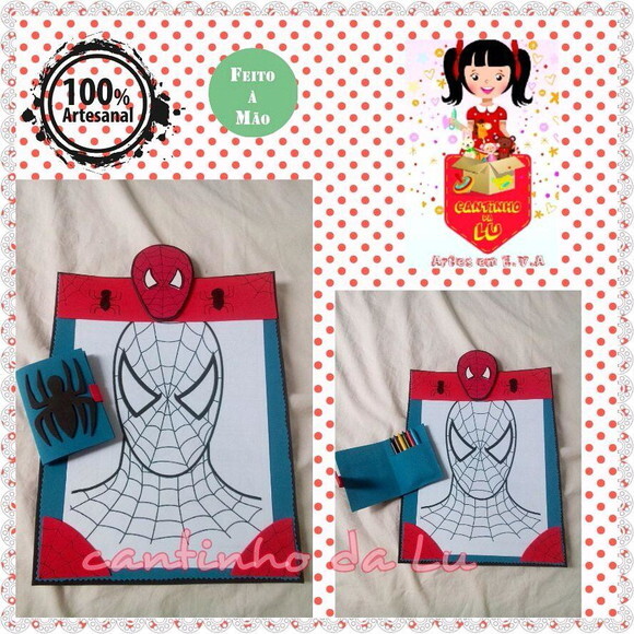 kit pintura Homem-Aranha