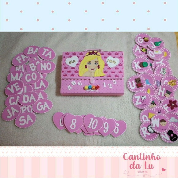 Maleta Alfa-numérica e Sílabas Barbie