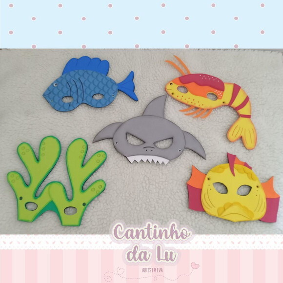 Máscaras Animais Marinhos
