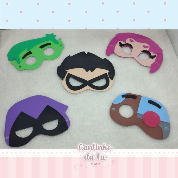 Máscaras Jovens Titans