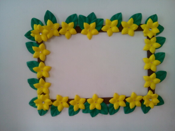 Moldura para fotos floral