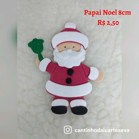 Papai Noel pequeno em eva