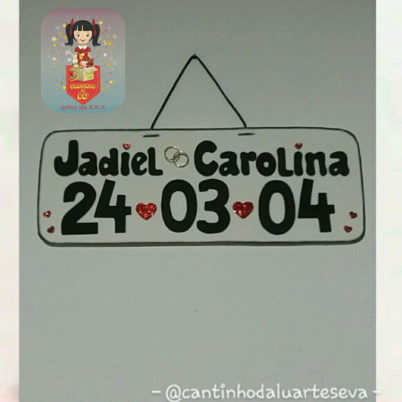 Placa Automotiva do Amor