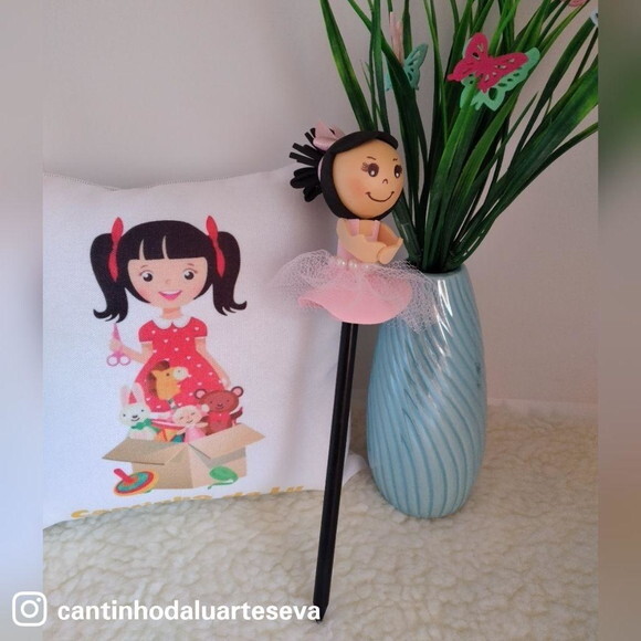 Ponteira lápis ou caneta bailarina