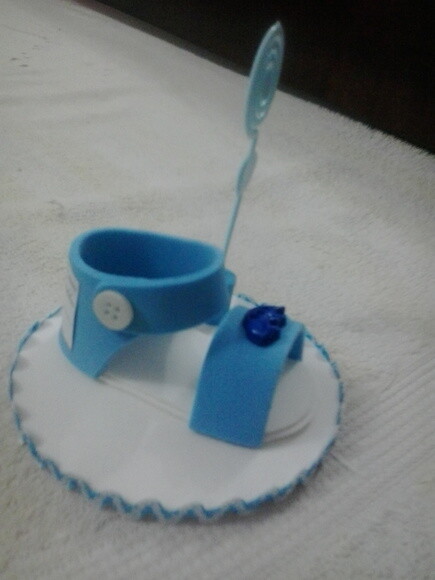 Porta-recado sandália bebê