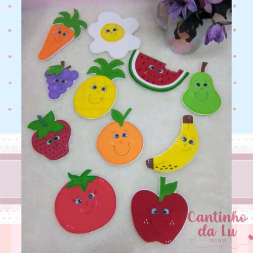 Apliques de Frutas, Legumes e Ovo