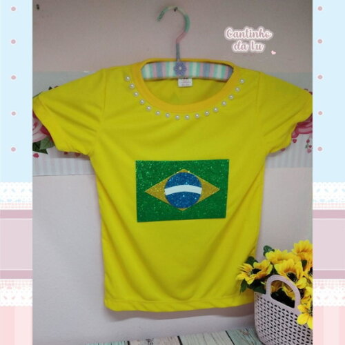 Camisa do Brasil Infantil Personalizada