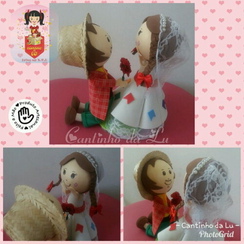 Casal de noivos caipiras