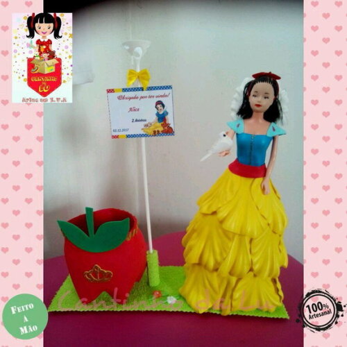 Centro de Mesa Branca de Neve
