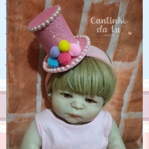 Chapéu Tiara Palhacinha Baby