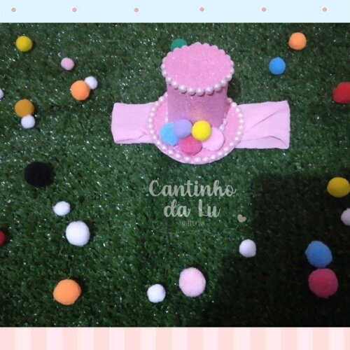 Chapéu Tiara Palhacinha Baby