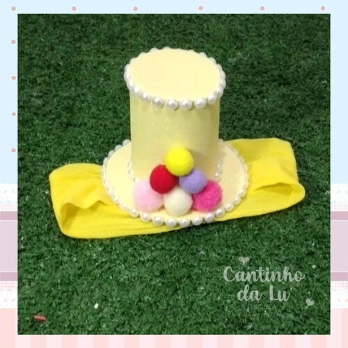 Chapéu Tiara Palhacinha Baby