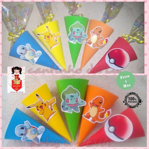 Cones Guloseimas Pokémon