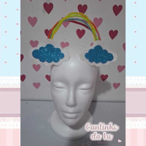 Enfeite Cabelo Maluco Arco-íris