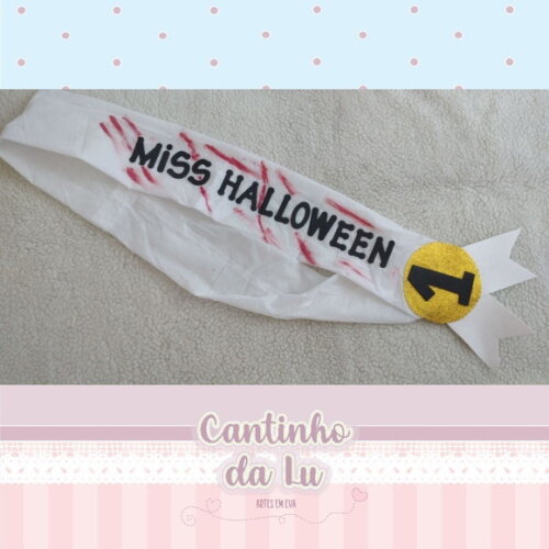 Faixa Miss Halloween