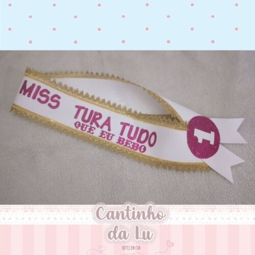 Faixa Miss Carnavalesca