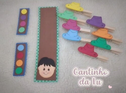 Jogo Associação das Cores Caipira