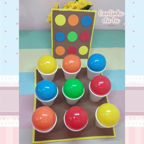 Jogo Sequência das Cores com Bolas