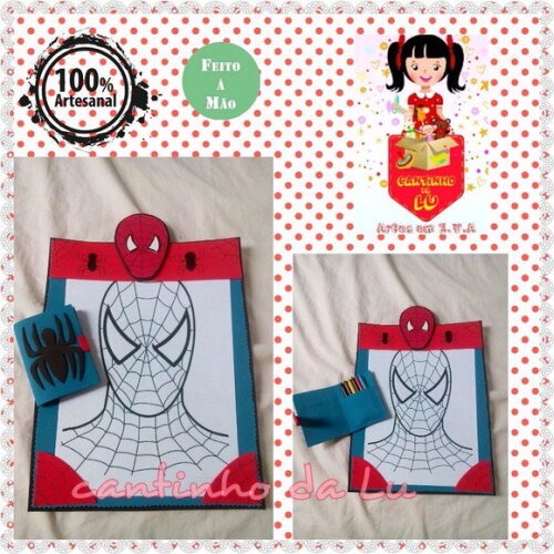 kit pintura Homem-Aranha