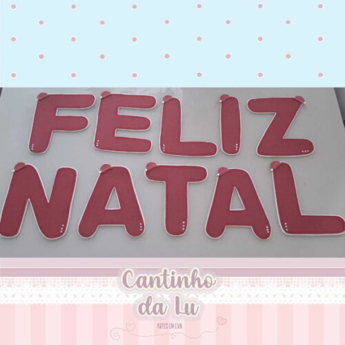 Letreiro Feliz Natal