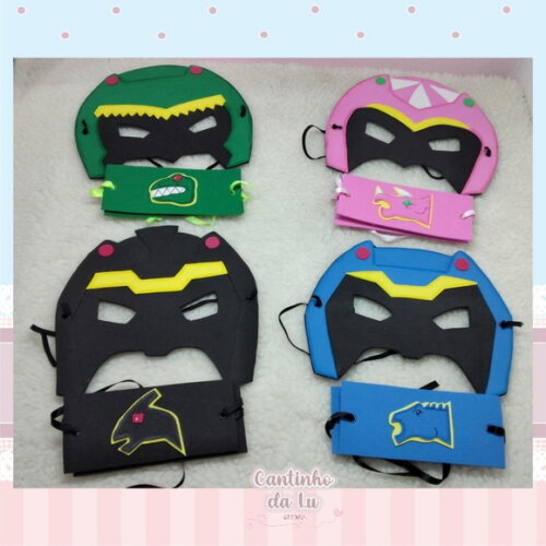 Máscara e Bracelete Power Rangers Dino Charge