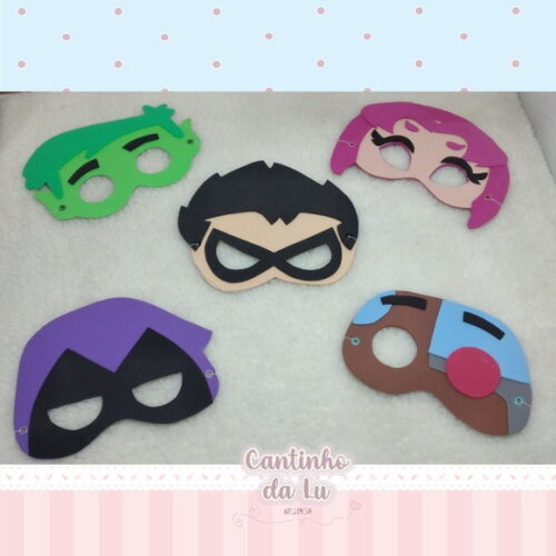 Máscaras Jovens Titans