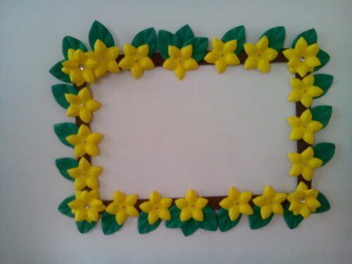 Moldura para fotos floral