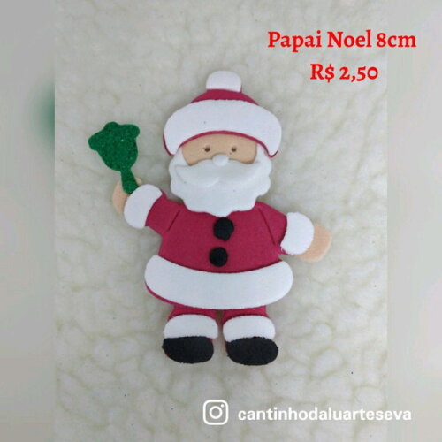 Papai Noel pequeno em eva