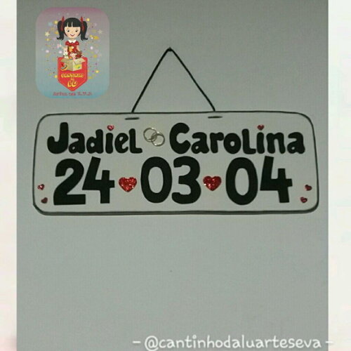 Placa Automotiva do Amor