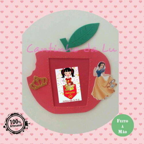 Porta Retrato Maçã da Branca de Neve com Imã