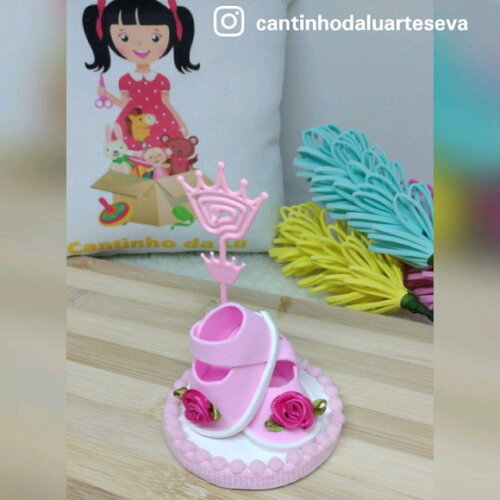 Porta-recado Sapatinho de Bebê