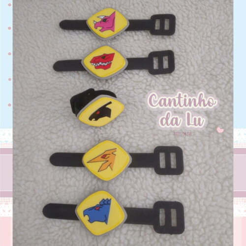 Pulseiras Morfadores Power Rangers Dino Fury