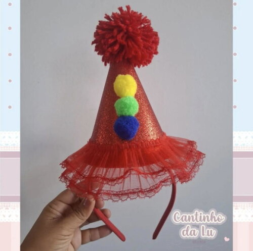 Tiara Chapéu Palhaço