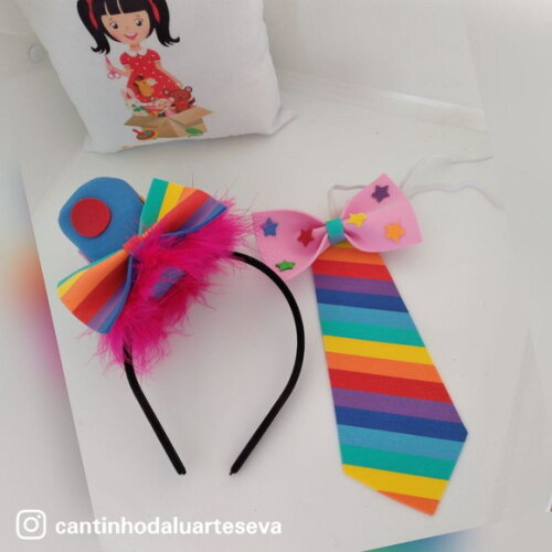 Tiara e Gravata de Palhaço