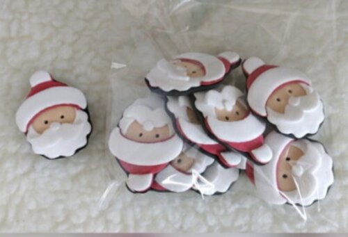 Rosto papai Noel em eva