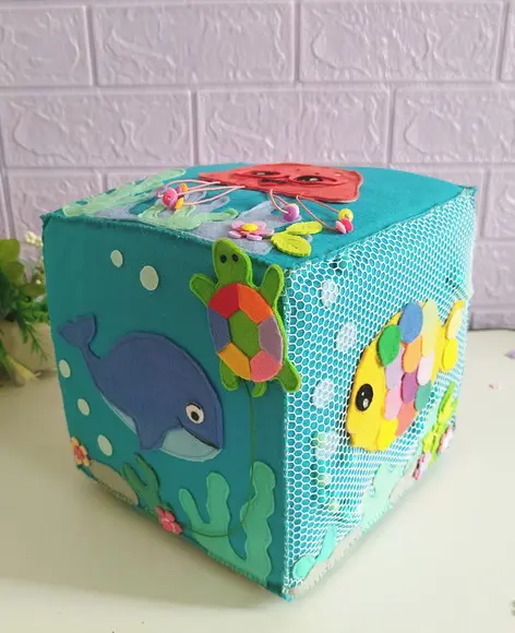 Cubo Sensorial Fundo do Mar