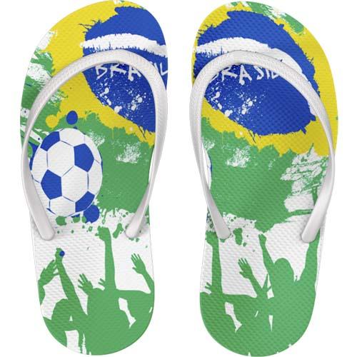 Artes Chinelos Copa Mundo Futebol Torcida Brasil Sublimação