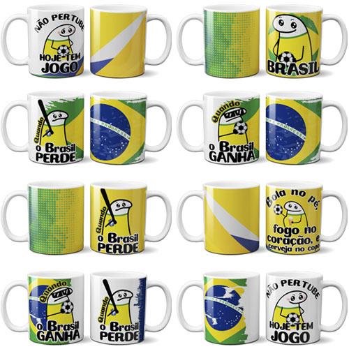 Artes Canecas Flork Copa Torcedor Brasil Florks Png Mockups