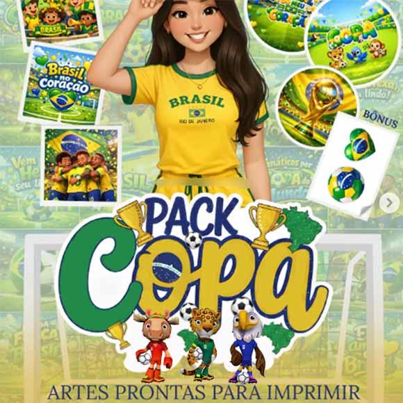 Artes Brasil Copa Mundo 2026 Quadradas Redondas Prontas Png
