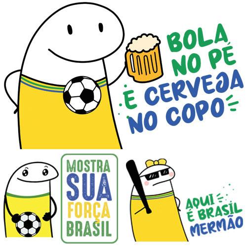 Artes Florks Torcida Brasil Copa Mundo Futebol 20 Estampas