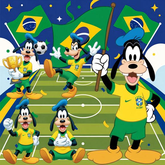 Artes Disney Copa do Mundo Turma Mickey Kit Digital Png