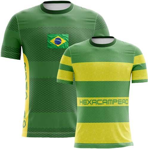 Estampas Camisetas Brasil Torcedor Copa Mundo Futebol Artes